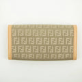 Fendi Beige Zucca Zucchino Mamma Canvas x Leather Long Wallet #2374 by Bolt Boutique