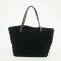 Fendi Black x Brown Velour x Leather Tote Bag #1951 by Bolt Boutique