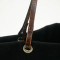 Fendi Black x Brown Velour x Leather Tote Bag #1951 by Bolt Boutique