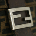 Fendi Brown Baguette Zucca Canvas Shoulder Bag #9217 by Bolt Boutique