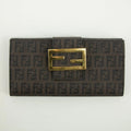 Fendi Brown Zucca Pattern PVC Long Wallet #2398 by Bolt Boutique