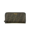 Fendi Brown Zucca Zippy Long Wallet #3855 by Bolt Boutique