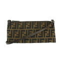 Fendi Canvas Brown Pochette Crossbody Bag #5256 by Bolt Boutique