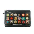 Fendi Chain Wallet Studs Leather Black Multicolor #9209 by Bolt Boutique