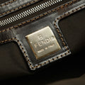 Fendi Corduroy Brown Top Handle Leather Handbag #3242 by Bolt Boutique