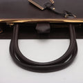 Fendi Dark Brown Two Tone Vitello Toujour Leather 2 Way Handbag 8BH250 #2506 by Bolt Boutique