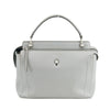 Fendi DotCom Leather Satchel Light Blue 2Way Shoulder Bag #3309