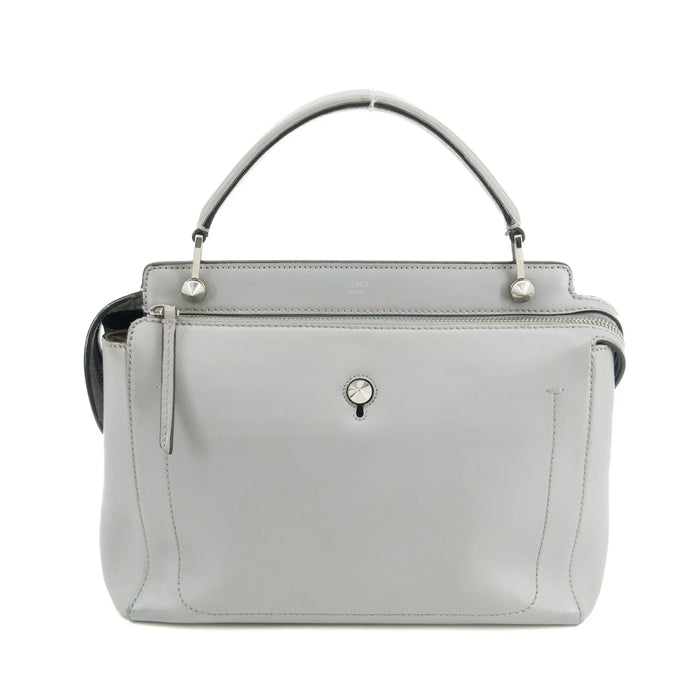 Fendi DotCom Leather Satchel Light Blue 2Way Shoulder Bag #3309 by Bolt Boutique