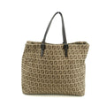 Fendi FF Zucchino Beige Canvas Shoulder Bag #3607 by Bolt Boutique