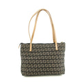 Fendi FF Zucchino Black Canvas Shoulder Bag #3606 by Bolt Boutique