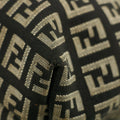Fendi FF Zucchino Black Canvas Shoulder Bag #3606 by Bolt Boutique