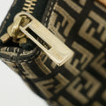 Fendi FF Zucchino Black Canvas Shoulder Bag #3606 by Bolt Boutique