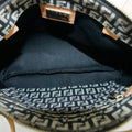 Fendi FF Zucchino Black Canvas Shoulder Bag #3606 by Bolt Boutique