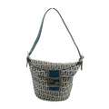 Fendi FF Zucchino Blue Bucket Shoulder Bag #3001 by Bolt Boutique