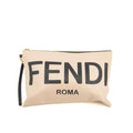 Fendi Flat Slim Large Roma Pink Leather Clutch Bag #3580 by Bolt Boutique