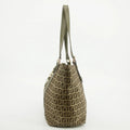 Fendi Khaki Zucchino Canvas FF Shoulder Bag #2855 by Bolt Boutique