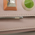 Fendi Leather Rainbow Stud Tub Wallet On a Chain Pink #3307 by Bolt Boutique