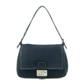 Fendi Mamma Baguette Denim Black Shoulder Bag #5426 by Bolt Boutique
