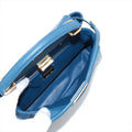 Fendi Mini Peek-a-boo Leather 2 Way Handbag Blue 8BN244 -#2501 by Bolt Boutique