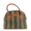 Fendi Pecan Pattern 2-Way Shoulder Bag PVC Leather Beige Black Camel #9352