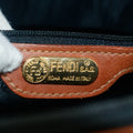 Fendi Pecan Pattern 2-Way Shoulder Bag PVC Leather Beige Black Camel #9352 by Bolt Boutique