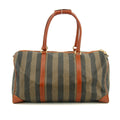 Fendi Pecan Pattern PVC x Leather Boston Bag Brown #3604 by Bolt Boutique