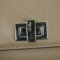 Fendi Peekaboo Grey Leather Turnlock Long Wallet #3109 by Bolt Boutique