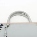 Fendi Petit 2 Jours Leather 2 Way Handbag Blue Gray #3263 by Bolt Boutique