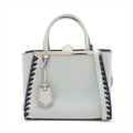 Fendi Petit 2 Jours Leather 2 Way Handbag Blue Gray #3263 by Bolt Boutique