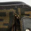 Fendi Shoulder Bag Zucca Canvas Leather Khaki Brown #9210 by Bolt Boutique