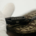 Fendi Tote Zucchino Canvas Leather Brown Beige #9208 by Bolt Boutique