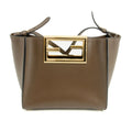Fendi Vitello King Small Fendi Way Maya 2Way Shoulder Bag Brown #3447 by Bolt Boutique