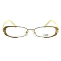 Fendi Women's Eyeglasses F943 714 Gold/Beige 49 16 135 Full Rim Oval by DailySale