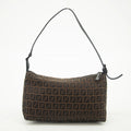 Fendi Zucca Brown Pochette Accessories Shoulder Bag #2473 by Bolt Boutique