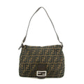 Fendi Zucca Canvas Brown Mama Baguette Shoulder Bag #3409 by Bolt Boutique