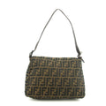 Fendi Zucca Canvas Brown Mama Baguette Shoulder Bag #3409 by Bolt Boutique