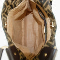 Fendi Zucca Canvas Zebra Pattern Brown Tote Bag #3609 by Bolt Boutique