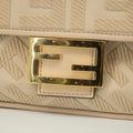 Fendi Zucca Embossed Canvas Vitello FF Crossbody Bag Grey SKU-#2551 by Bolt Boutique