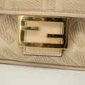 Fendi Zucca Embossed Canvas Vitello FF Crossbody Bag Grey SKU-#2551 by Bolt Boutique