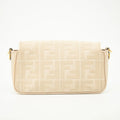 Fendi Zucca Embossed Canvas Vitello FF Crossbody Bag Grey SKU-#2551 by Bolt Boutique