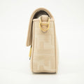 Fendi Zucca Embossed Canvas Vitello FF Crossbody Bag Grey SKU-#2551 by Bolt Boutique