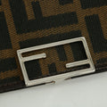 Fendi Zucca FF Canvas Clip Long Wallet Brown #3116 by Bolt Boutique