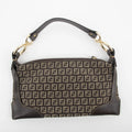 Fendi Zucchino Canvas Cuoio Small Chef Pocket Clutch Bag #2295 by Bolt Boutique