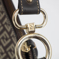 Fendi Zucchino Canvas Cuoio Small Chef Pocket Clutch Bag #2295 by Bolt Boutique