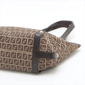 Fendi Zucchino Canvas &amp; Leather Shoulder bag Brown 8BH196 #2328 by Bolt Boutique