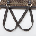 Fendi Zucchino Canvas &amp; Leather Shoulder bag Brown 8BH196 #2328 by Bolt Boutique