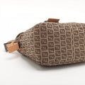 Fendi Zucchino Mamma Baguette Canvas &amp; Leather Handbag Brown #2445 by Bolt Boutique