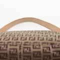 Fendi Zucchino Mamma Baguette Canvas &amp; Leather Handbag Brown #2445 by Bolt Boutique