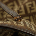 Fendi Zuccino Brown FF Canvas x Leather Shoulder Bag 3183 by Bolt Boutique