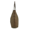 Fendi Zuccino Brown FF Canvas x Leather Shoulder Bag 3183 by Bolt Boutique